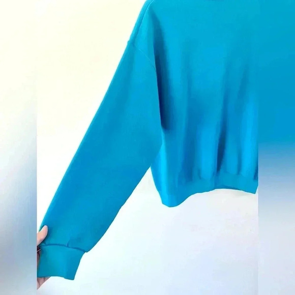 The Disney Catalog Vintage 90s Tinkerbell Teal Crewneck Sweatshirt Size Medium - Picture 13 of 14